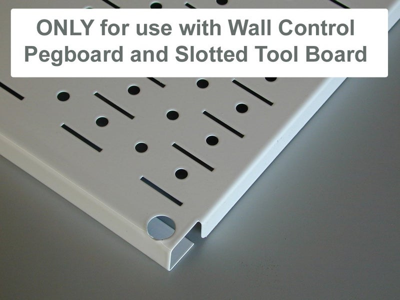 Wall Control Shelf 4in Deep Pegboard Shelf Assembly Pegboard and Slotted Tool Board - Black - Image 2